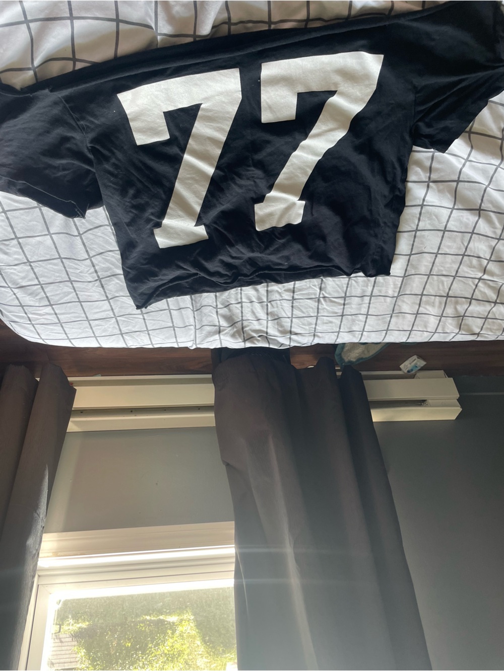 Black Bottoms with White Number Graphic